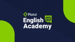 Logo de Platzi English Academy con diseño moderno.