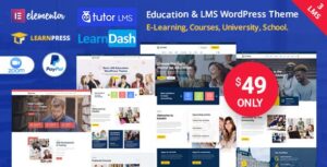Tema WordPress para educación y cursos en línea.