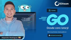 Anuncio curso programación Go EDteam 2023.