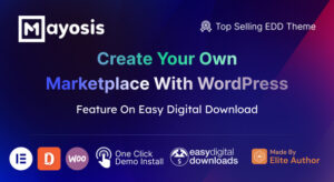 Tema WordPress para crear marketplace digital fácilmente.