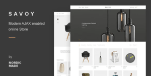 Tienda online moderna Savoy con diseño minimalista
