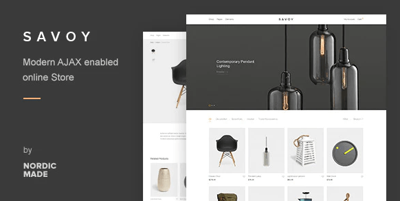 Tienda online moderna Savoy con diseño minimalista