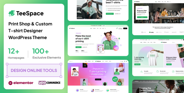 Tema Wordpress para tienda e impresión de camisetas.