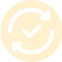 Símbolo amarillo de actualización con flechas circulares.
