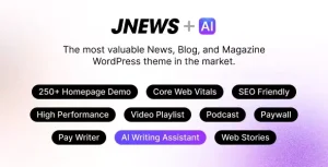 Tema WordPress para noticias, blogs y revistas.