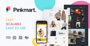 Plantilla Pinkmart para tiendas online rápida y fácil.