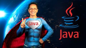 Persona disfrazada de superhéroe Java