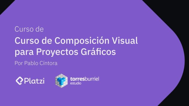Cartel promocional curso composición visual.