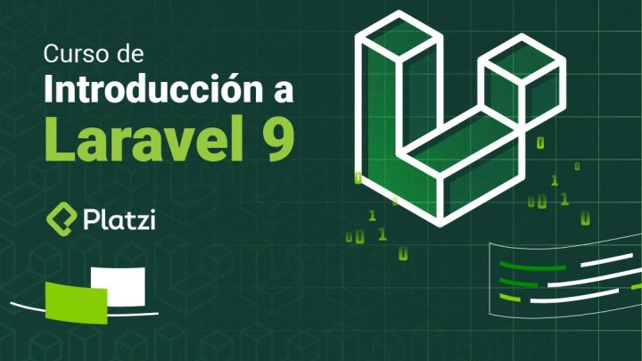 Cartel promocional curso Laravel 9 en Platzi.
