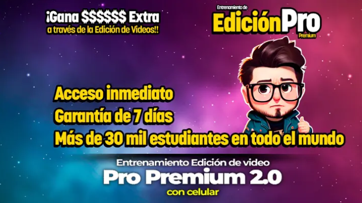 Curso edición video Pro Premium 2.0 celular